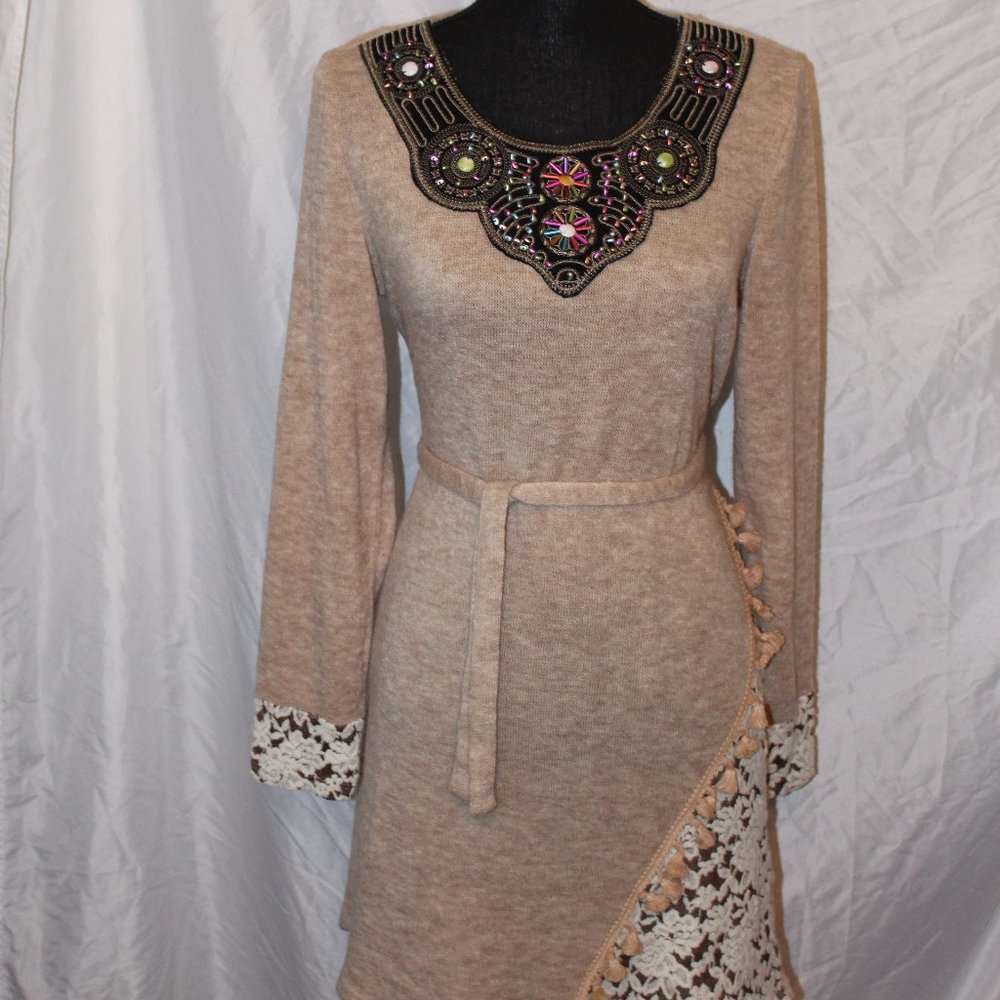 Tan Sweater Dress